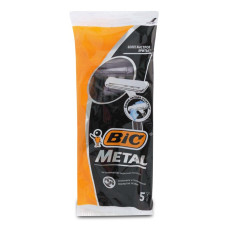 Одноразові станки для гоління BIC Metal  5шт