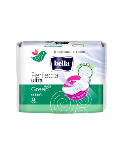 Прокладки Bella Perfecta ultra Maxi Green 8 шт оптом в інтернет-магазині Domestik