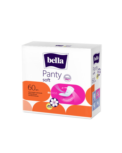 Прокладки щоденні Bella Panty Soft deo fresh 50+10 шт оптом в інтернет-магазині Domestik
