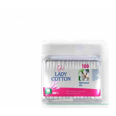 Ватні палички Lady Cotton гігієнічні пачка 100 шт
