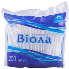 Палички ватні Віола гігієнічні пачка 200 шт