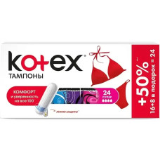 Тампоны Коtex Normal 16+8 шт