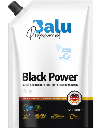 Гель для прання чорної і темної білизни Вalu Black Power 1,2 л оптом в інтернет-магазині Domestik