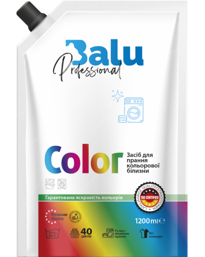 Гель для прання кольорової і білої білизни Вalu Color 1,2 л оптом в інтернет-магазині Domestik