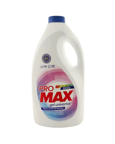 Рідкий засіб для прання PRO MAX Universal, 120 циклів прання, 5.5 кг оптом в інтернет-магазині Domestik