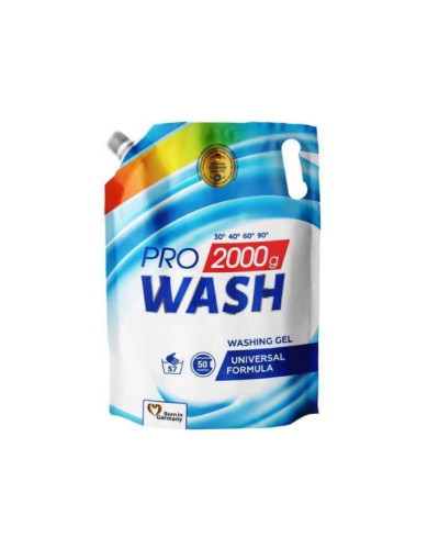 Гель для прання Pro Wash універсальний 2 л оптом в інтернет-магазині Domestik