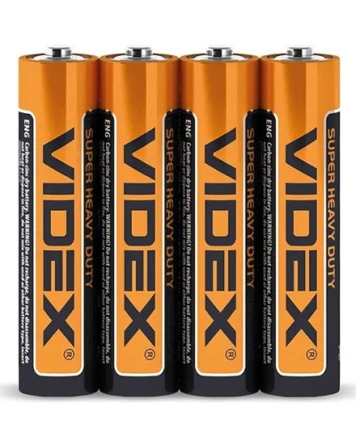 Батарейка солева Videx LR6/AA 2 шт оптом в інтернет-магазині Domestik