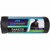 Пакети для сміття Mega Tender стандарт, 35 л 30 шт.