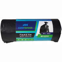 Пакети для сміття Mega Tender міцні, 60л 20шт