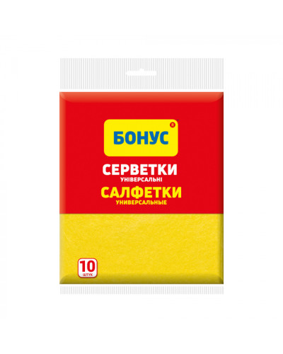 Ганчірки віскозні Бонус 10шт оптом в інтернет-магазині Domestik