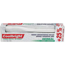 Набір зубна паста 130мл + щітка Coolbright Herbal 