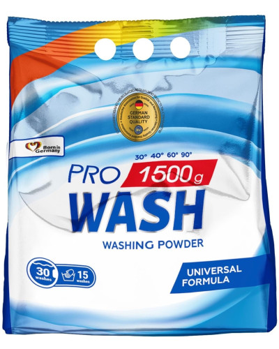 Пральний порошок Pro Wash універсальний 3 кг оптом в інтернет-магазині Domestik