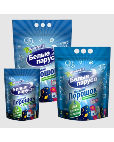 Пральний порошок Белые Паруса 1,5 кг оптом в інтернет-магазині Domestik